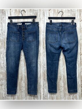 Anthropologie Pilcro and the Letterpress High-Rise Denim Leggings [2231]